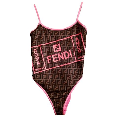 fake fendi bathing suit|fendi lycra swimsuit.